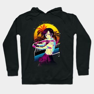 Saya's Journey of Vengeance Vintage Film Tees for Action RPG Fans Hoodie